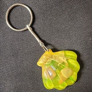 Yellow Hawaii Seashell Keychain